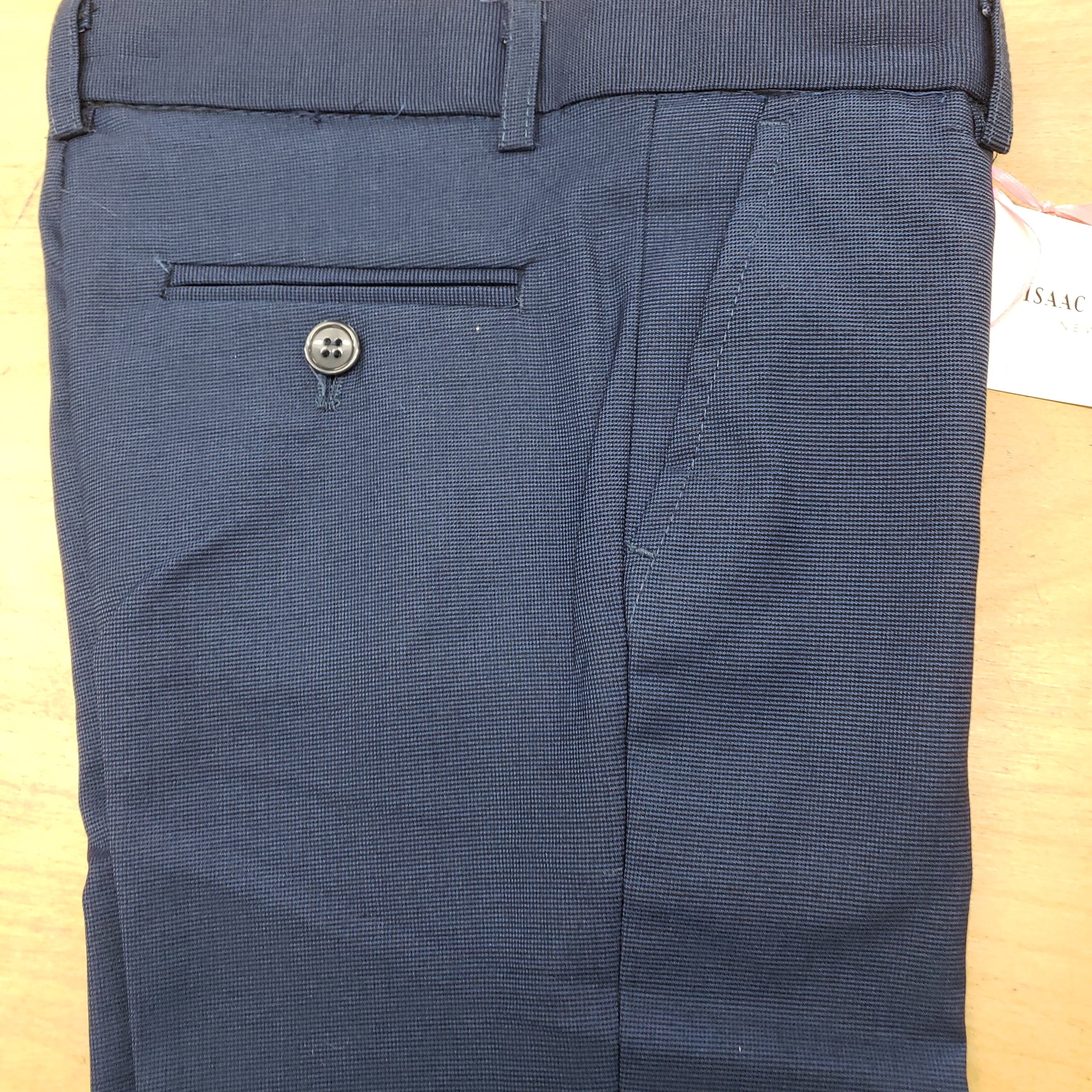 Isaac Mizrahi Navy Dress Pant