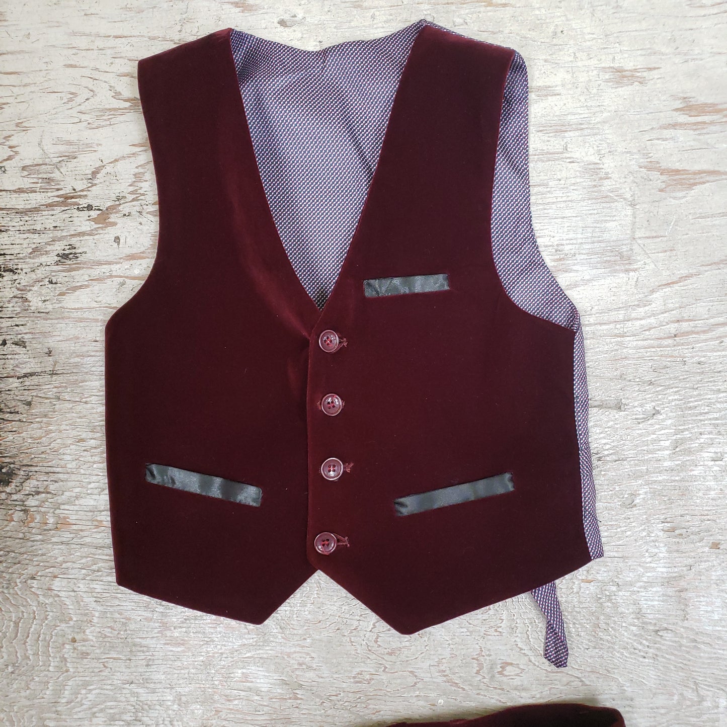 Boys Isaac Mizrahi 3 piece velvet suit