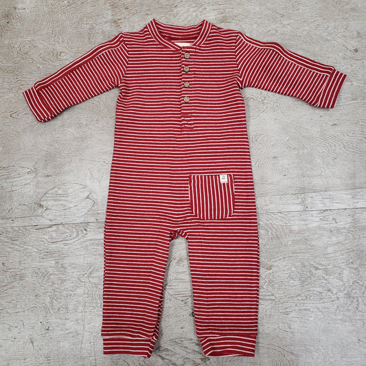 Me & Henry striped cotton romper