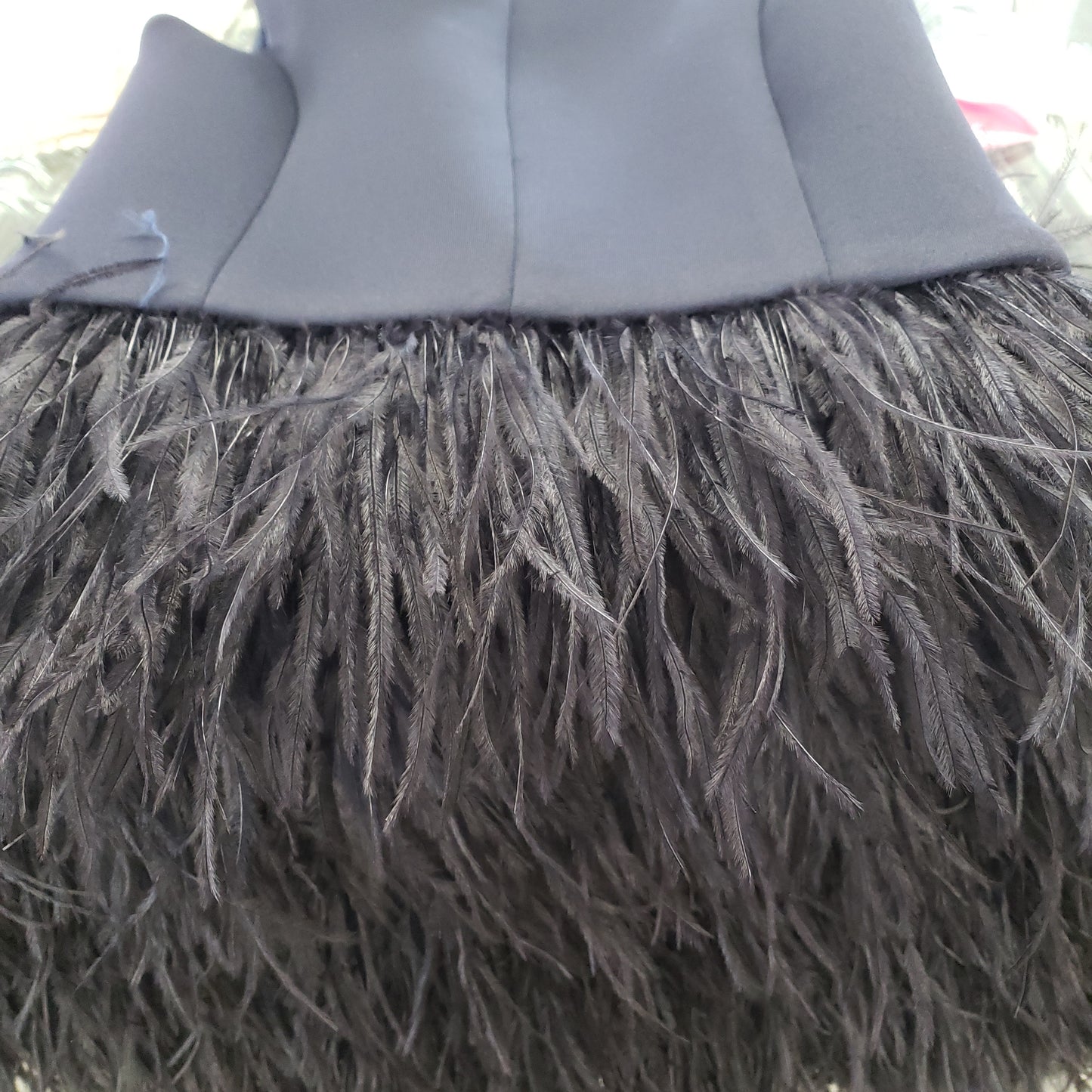 Navy Feather Special occasion Dress by Zoe Ltd.