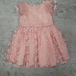 Peach lace dress by Mayoral