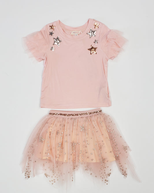 Baby Sara peachy pink top