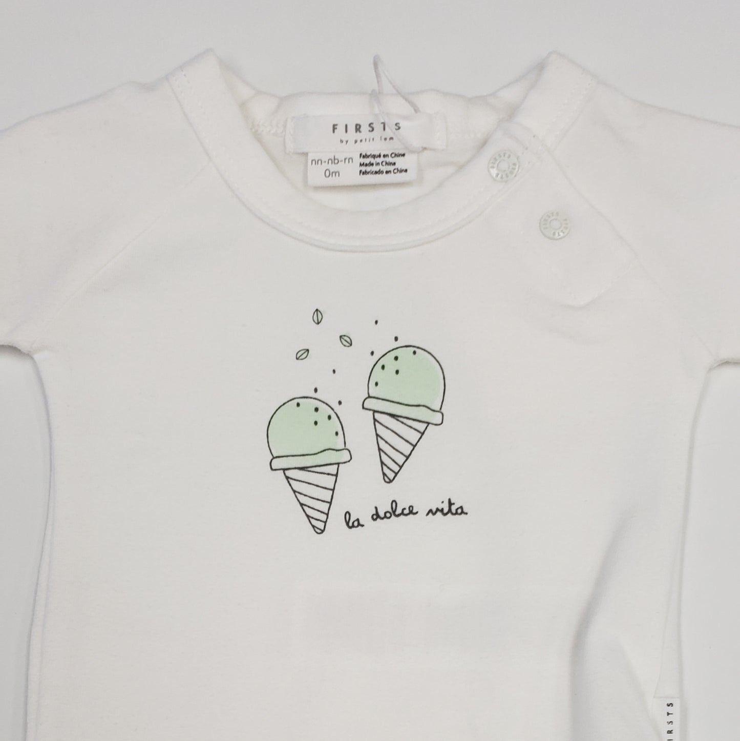 3 piece ice cream cones baby boy set