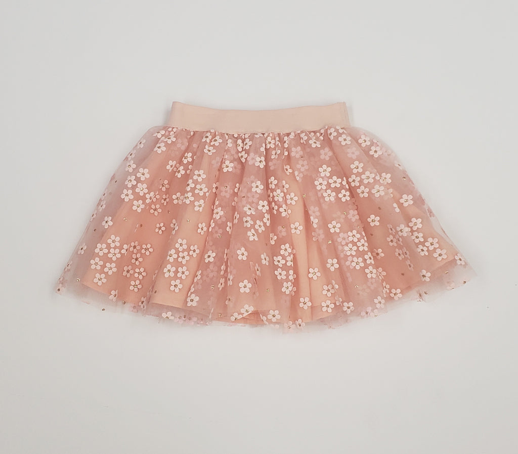 Girls peachy pink tutu skirt