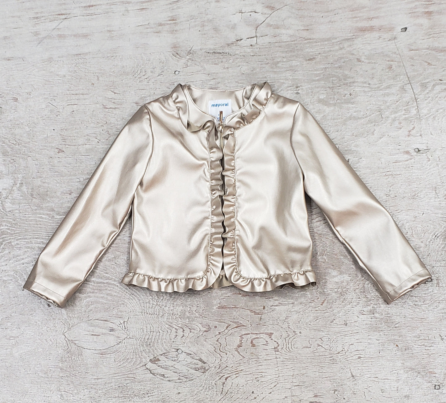 Girls Faux Leather Jacket