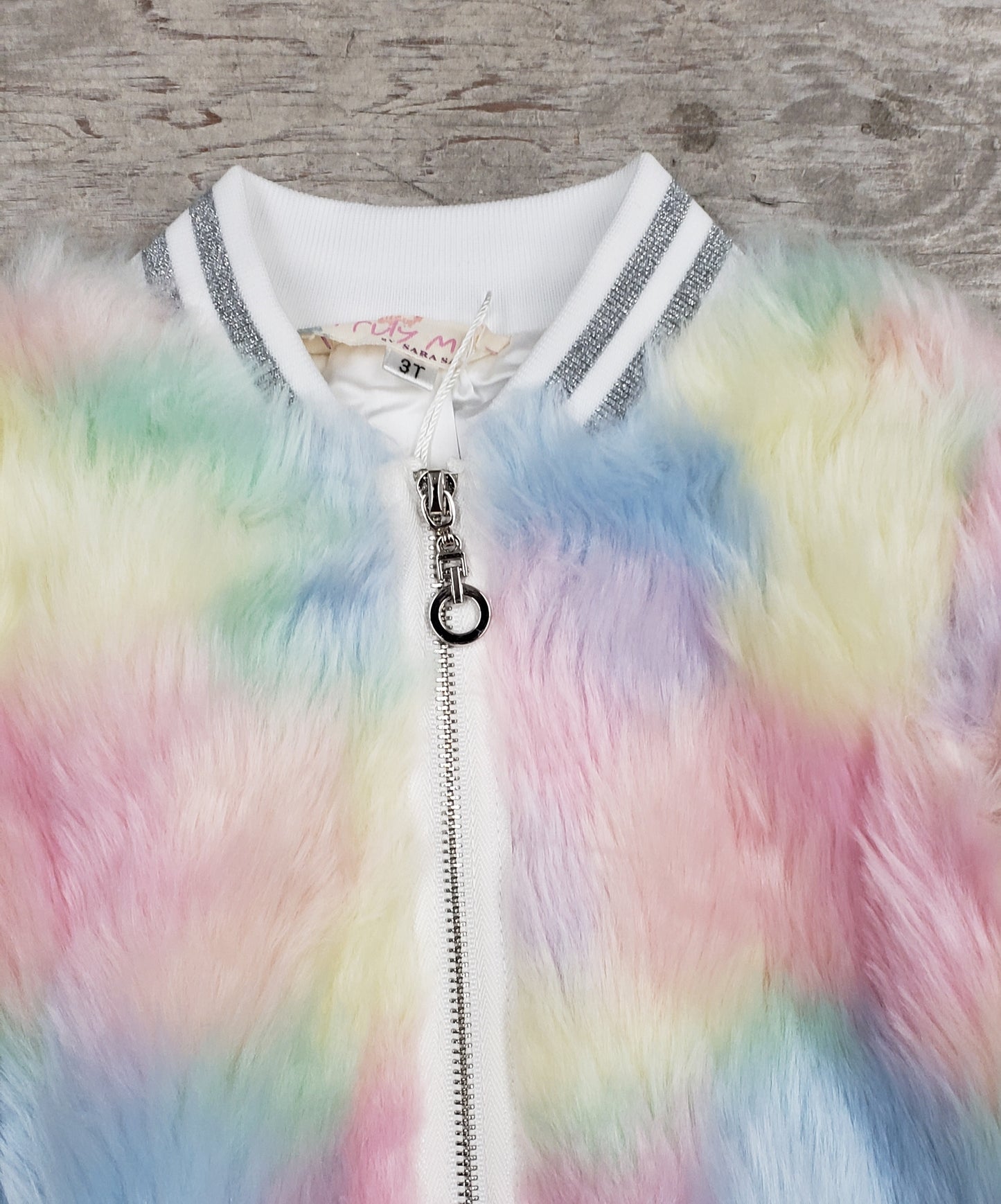 Girls faux fur jacket
