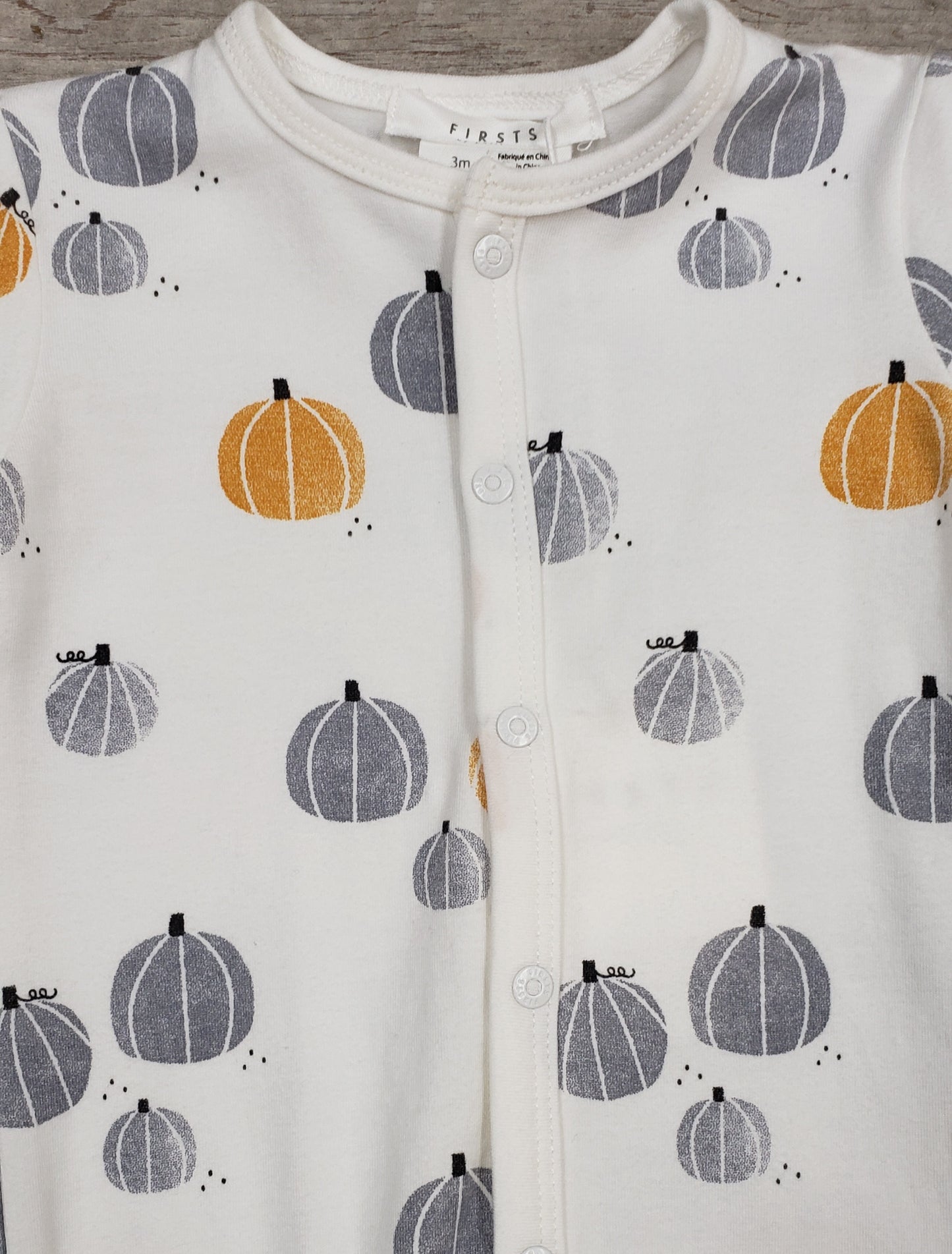 Baby Boys Pumpkin Footie
