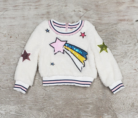 Girls fuzzy long sleeved top