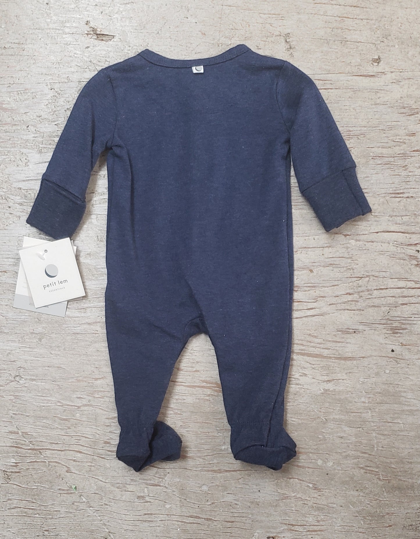 Baby Boys Navy Cotton Footie