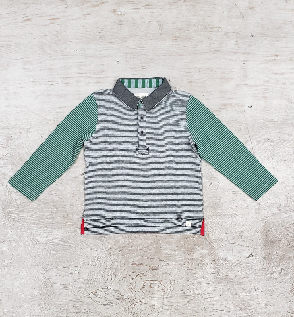 Boys cotton striped rugby