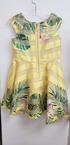 Tropical yellow dress