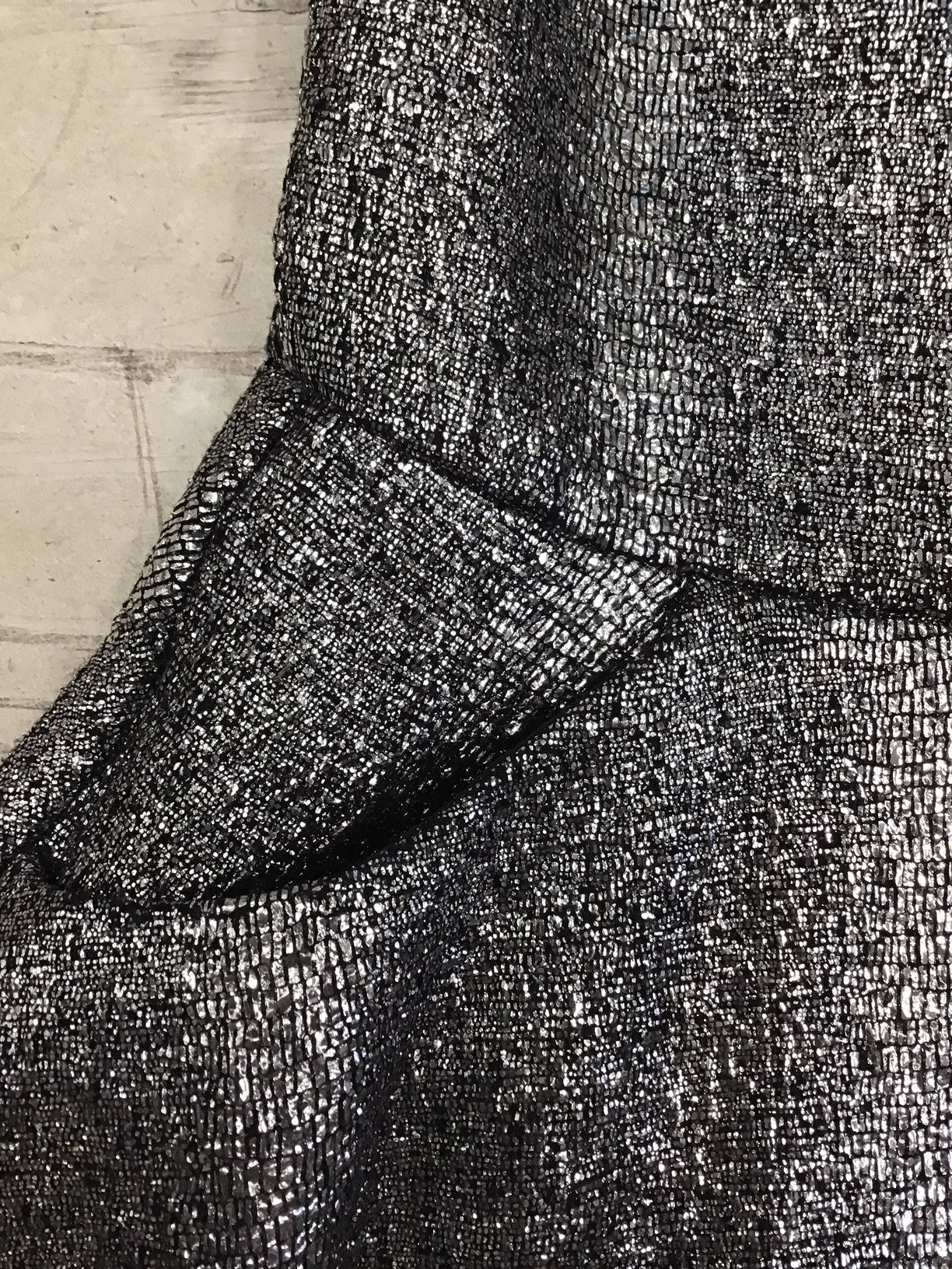 Silver "Moleskin" Dress by Zoe