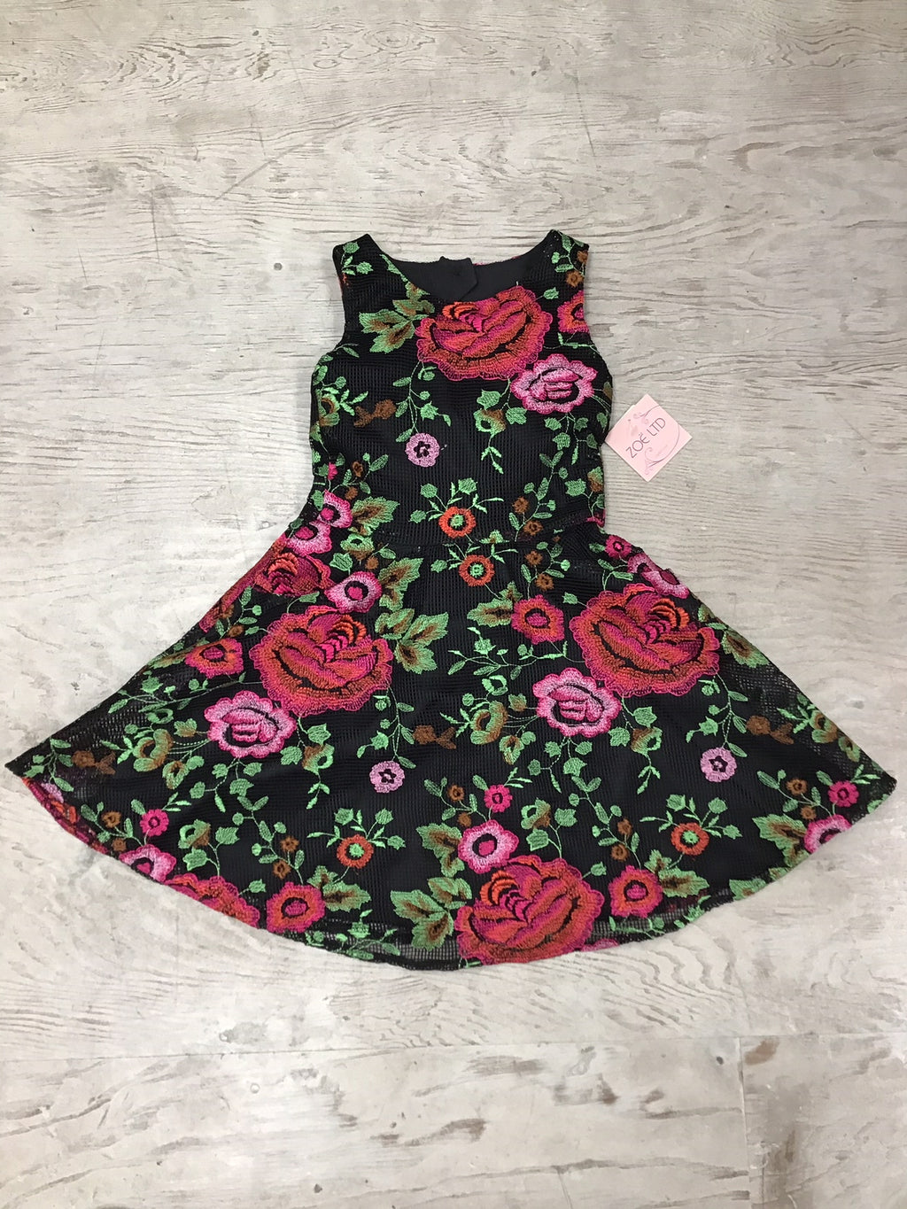 Elegant rosette dress by Zoe Ltd.