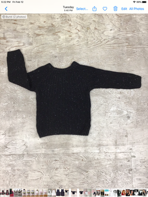 Black pullover sweater