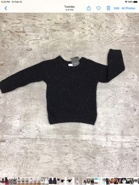 Black pullover sweater